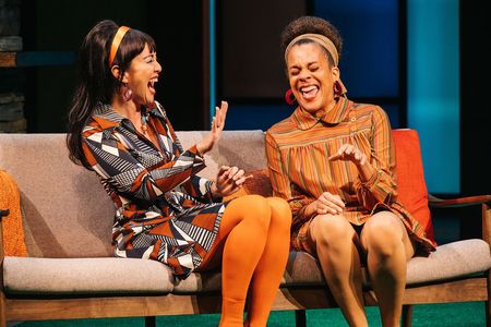 Starring as Mistress Page in the Merry Wives of Windsor at Folger Shakespeare Library. (Pictured with Ami Brabson)