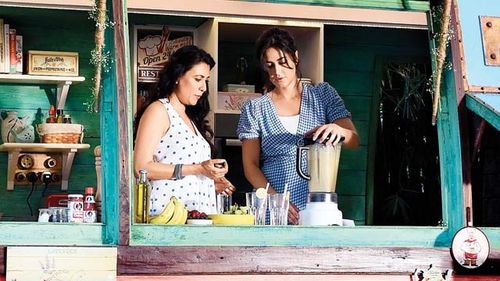 Katrina Kaif and Mini Mathur in The Mini Truck (2017)