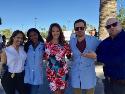 On the set of 