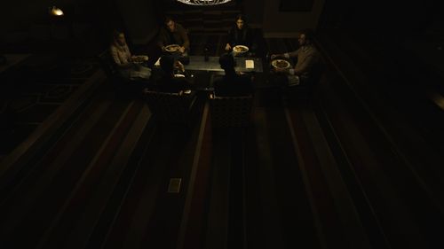 Dawson Mullen, Logan Paul Price, Jack Wooton, Mia Heavner, Nicholas Tene, and Laura Sampson Hemingway in The Razing (202