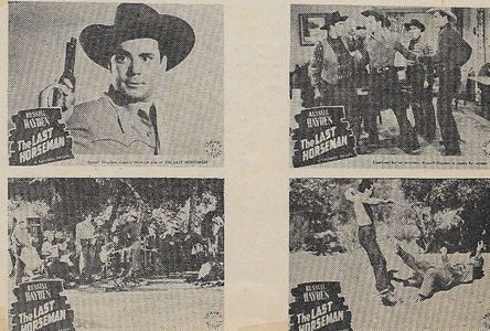 Edmund Cobb, Robert Fiske, Russell Hayden, Ted Mapes, and Dub Taylor in The Last Horseman (1944)