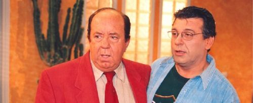 Tasos Halkias and Kostas Rigopoulos in O ios tou patera (1996)