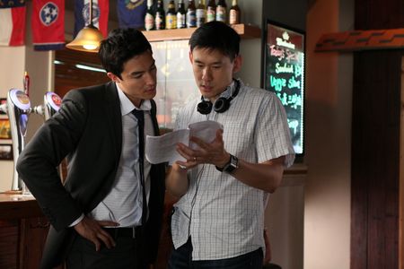Daniel Hsia and Daniel Henney in Shanghai Calling (2012)