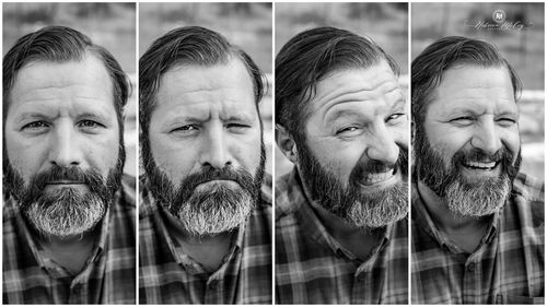 Facial Expressions, with beard