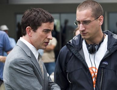 Matt Checkowski with Steve Coogan on the set of Lies & Alibis / The Alibi.