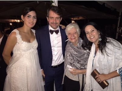 MARIA ELENA HEREDIA AND DIRECTOR LORENZO VIGAS 