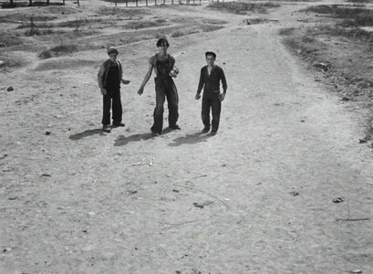 Roberto Cobo and Alfonso Mejía in The Young and the Damned (1950)