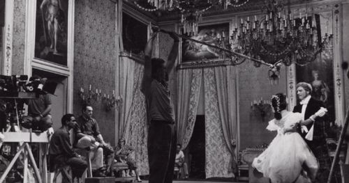 Burt Lancaster, Claudia Cardinale, Giuseppe Rotunno, and Luchino Visconti in The Leopard (1963)