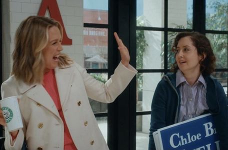 Still of Jessica St. Clair and Julie Meyer in American Housewife and Midlife Crisis