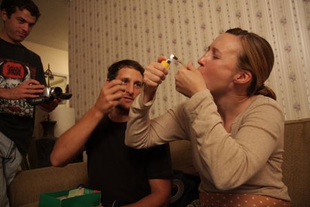 Los Bastardos: Nina Zavarin with Kenny Johnston - a generous actor and 