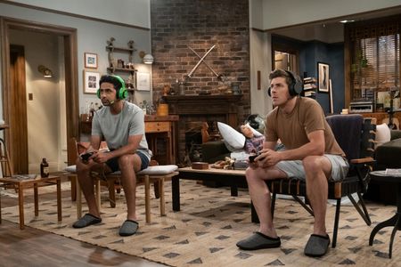 Christopher Lowell, Suraj Sharma, and Tien Tran in How I Met Your Father (2022)