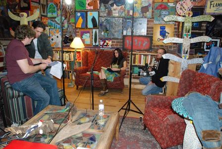 On the set of 