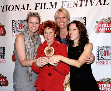 Producer Caroline Risberg, actress Marion Ross, co-producer Shawn Risberg and director Dominique Schilling at the Hoboke