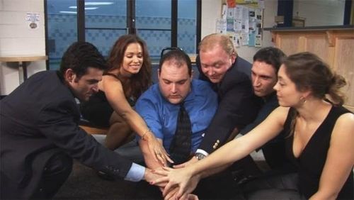 Roberto Lombardi, Angela Cohen, Jason J. Michael, Steven Bradley Nelson, Nicole Galati, and Vinny Duwe in Bazookas: The 