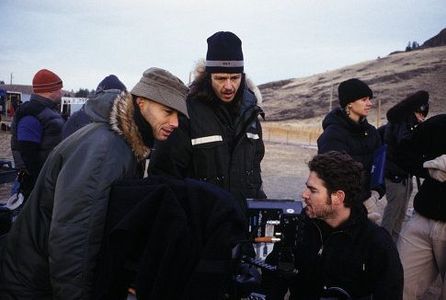 Keith Behrman on the set of FLOWER & GARNET, an Odeon Films Inc. release.