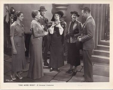 Mrs. Patrick Campbell, Reginald Denny, Kathleen Howard, C. Aubrey Smith, Jane Wyatt, and Diana Wynyard in One More River