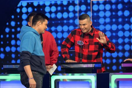 Dingdong Dantes and Prince Stefan in Family Feud Philippines (2022)