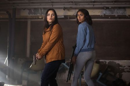 Katherine Ramdeen and Clark Backo in Supernatural: Wayward Sisters (2018)