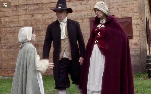 Ross Douglas, Alycia Delmore, and Eden Campbell in The Devil Walks in Salem (2014)