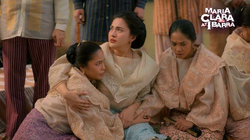 Julie Anne San Jose, Karenina Haniel, and Hannah Precillas in Maria Clara and Ibarra (2022)