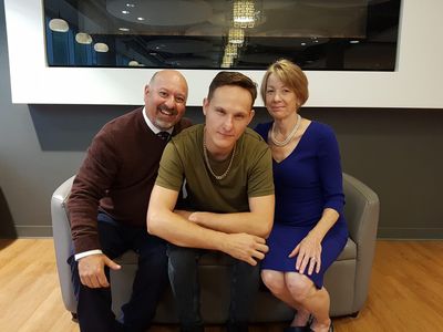 Calwyn Shurgold, Chris Gleason, and Kathy Purcell in Coroner (2019)