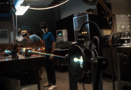 Val Kilmer, Gabriel Jarret, and Robert Prescott in Real Genius (1985)