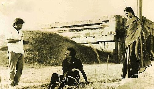 Rajinikanth, Mani Ratnam, and Shobana in Thalapathi (1991)