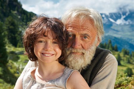 Bruno Ganz and Anuk Steffen in Heidi (2015)