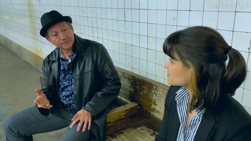 Shiva Kiani and Jonathan Fishman in Waiting at Newkirk Avenue (2021)