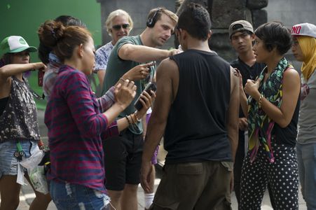 On the backlot at Infinite Studios
