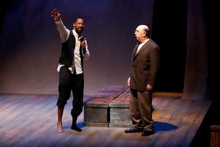 Ka'ramuu Kush and Whit Reichart in Andrew Moodie's THE REAL MCCOY at St. Louis Black Rep