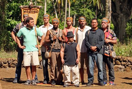Bill Posley, Colton Cumbie, Leif Manson, Matt Quinlan, Jonas Otsuji, and Jay Byars in Survivor (2000)