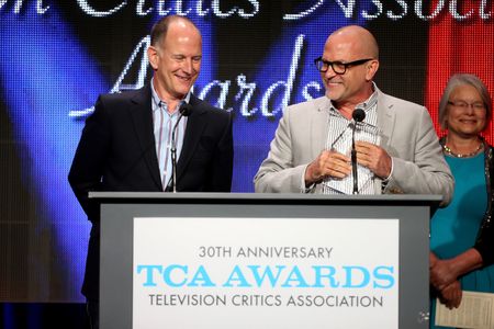 Randy Barbato and Tom Campbell at an event for RuPaul's Drag Race (2009)