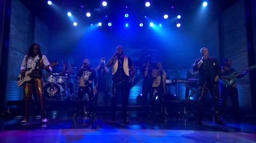 Philip Bailey, Earth Wind & Fire, Ralph Johnson, and Verdine White in Conan (2010)