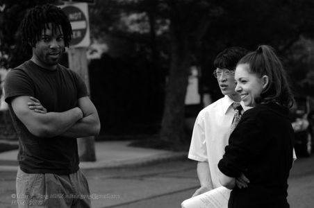 On set of 