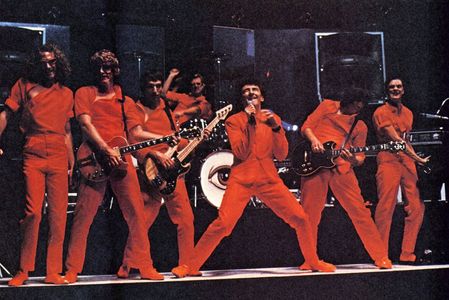 Rick Anderson, Michael Cotten, Prairie Prince, Bill Spooner, Roger Steen, and Vince Welnick in Xanadu (1980)