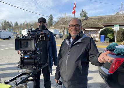 Alfons on set of 