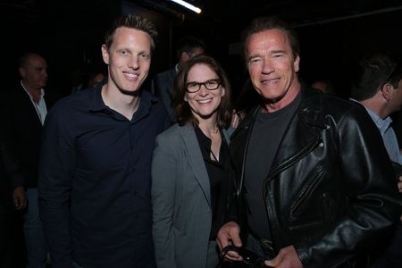 Arnold Schwarzenegger, Dana Goldberg, and David Ellison