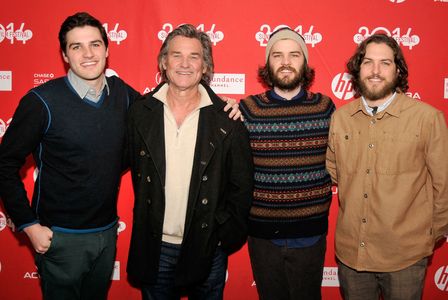 Kurt Russell, Brocker Way, Chapman Way, and Maclain Way at an event for The Battered Bastards of Baseball (2014)