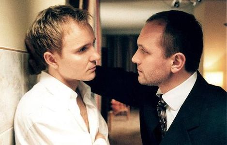 Jacek Borcuch and Andrzej Chyra in The Debt (1999)