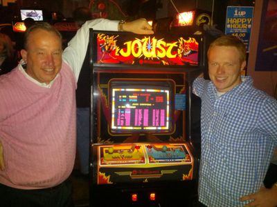 Kansas City Missouri Super Lawyer Attorney Steve Sanders with his son Isaiah, at The Kong Off II, with a new Joust doubl