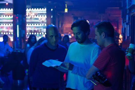 Eric Schiller, Mike Stasko and Kyle Archibald on the set of The Control.