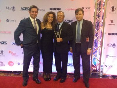 At the Leo Awards for The Timekeeper, with best actor, Tom McBeath