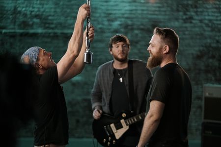 Quinn Callens, James Arthur, and Timon Birkhofer in James Arthur feat. Travis Barker: You (2019)