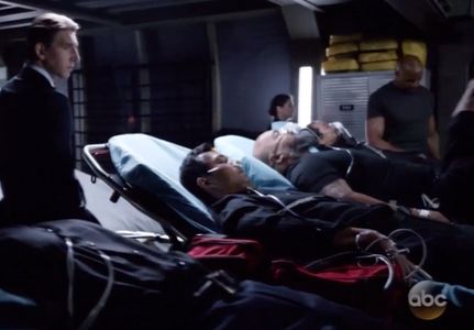 Still of Ken DuBois, Edwin H. Bravo, Maximilian Osinski and Henry Simmons in Agents of S.H.I.E.L.D. and The Ghost