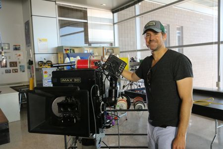 On set filming 