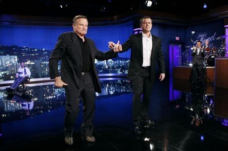 Robin Williams, Matt Damon, Dicky Barrett, and Jimmy Kimmel in Jimmy Kimmel Live! (2003)