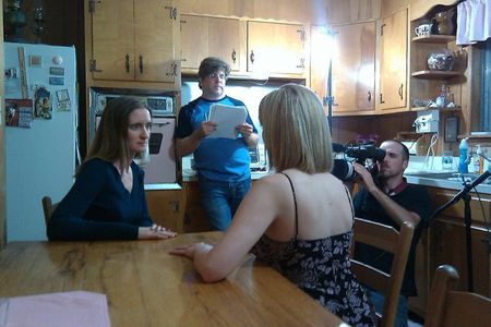 On the set of 