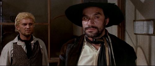 Lucio Rosato and Aldo Sambrell in Navajo Joe (1966)