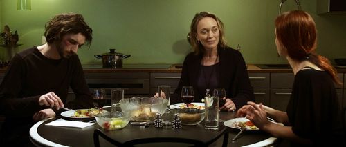 Yannick Rosset (Alexandre),Catriona MacColl (Michelle) and Jasna Kohoutova (Livia) in CHIMERES